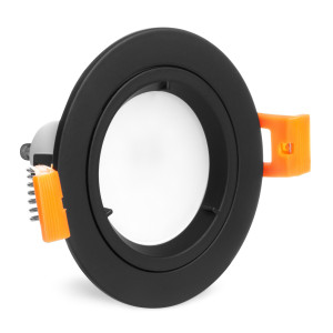 OPRAWA HALOGENOWA SUFITOWA CZARNA OKRĄGŁA LED