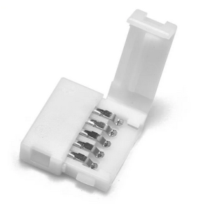 ZESTAW ZŁĄCZKA KĄTOWA/ NAROŻNA LED RGBW 12mm 5 pin