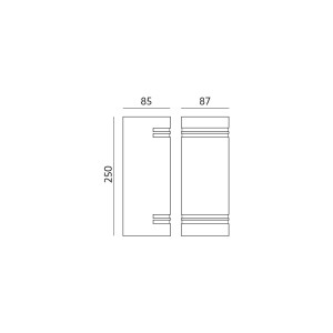 Lampa ogrodowa QUAZAR 7 CZARNA