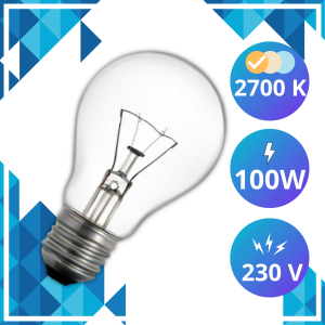 Żarówka Żaroodporna Wysokotemperaturowa Ciepła A55 230V E27 1340lm 100W