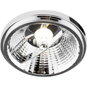 Żarówka LED G53 AR111 15W 100W 1521lm 3000K Ciepła 24° 12V DC Srebrna
