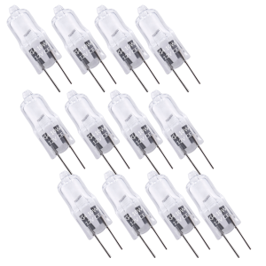 12x ŻARÓWKA HALOGENOWA HALOGEN JC G4 10W Ciepła 12V ŻARNIK Krystaliczna czysta